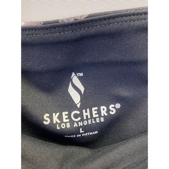 Skechers Floral Panel Active Leggings Athleisure Yoga Gym Softcore L - Picture 3 of 6